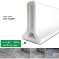 Miniatyrbilde 5 av 5: Foldbar vannbrett for dusj, selvklebende silikon dusjterskel, vannbrett, enkel å installere, tørr og våt separasjon, baderom vannbrett
