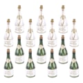 Miniatyrbilde 2 av 3: 24 stk. Champagne bobleflasker Bryllup bobleflasker Tomme