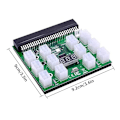 Miniatyrbillede 3 af 4: 12V Server Strømforsyning Pci-e 12x6-bens Adapter Breakout Board Med