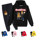 Miniatyrbilde 2 av 4: Roblox Hoodie Klær Barn Termisk Hoodie Klær Roblox Trykt Hoodie Sett Purple 160cm