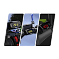 Miniatyrbillede 3 af 5: Motorcykel DC 6V-30V 3 i 1 Digitalt Ur + Termometer + Spænding Voltmeter IP67 Vandtæt Tester Batteri Moniter Måler Til Bil Båd Marine