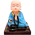 Miniatyrbillede 3 af 5: Solcelledrevet Bobble Shaking Head Dancing Toy Buddhist Monk