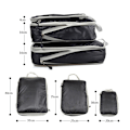 Miniatyrbilde 5 av 5: Sammenpressbare pakkekuber Foldbar vanntett koffert matte black