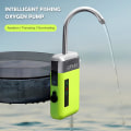 Miniatyrbild 1 av 5: Bärbar utomhus miniluftpump luft syrepump med luftstenrör 3-i-1 avkänning USB-laddning automatisk vattenpump multifunktionell syrepump Noisel