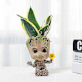 Miniatyrbillede 2 af 5: Blomster Groot Potter - Guardians Of The Galaxy Groot Pen Holder, Skrivebordsdekorationer, Blomsterpotter