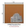 Miniatyrbilde 3 av 5: KYDEX Thermoform Sheet - (P1 Tekstur) - (.093 Tykkelse) - (12in x 12in) - (Coyote Brun) - (3 Ark) - (for KYDEX Holster Making & Hobby)