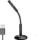 USB-mikrofon för datorer - Plug & Play, Mute-knapp, LED-indikator, kompatibel med Mac/Windows