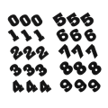 Miniatyrbild 2 av 3: 30 st kläder kläder kläder reparation material siffror märken applikation strykjärn sy märken sy lapp