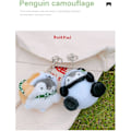 Pikkukuva 7 / 7: Pehmoinen avaimenperä Kawaii-avaimenperä Pienet täytetyt eläimet, Panda Pingviini, Söpöt avaimenperät reppuihin, Kawaii-eläimet. (Musta-Panda Pingviini)