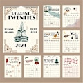 Miniatyrbild 2 av 2: 2024 Roaring Twenties Väggkalender Taylor Swift Sångtexter 12 Månaders Kalender Hemmakontor Dekor Gåvor