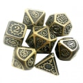 Miniatyrbillede 5 af 5: 7 Stykker Polyhedriske Metal Terninger Til D&d Pathfinder Rpg Spil 05