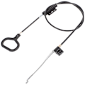 Miniatyrbilde 1 av 2: 2 stk D-ring Recliner Release Cable Recliner Relax Pull Handles Erstatning