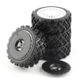 Miniatyrbilde 3 av 5: 4 stk. Gummihjul til Xv01 Ta06 Tt01 Tt01e Tt02 Tt02b Ptg-2 1/10 RC Bil Oppgraderinger