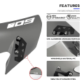 Miniatyrbilde 3 av 5: Vindskjerm for Yamaha Mt-09/sp Fz-09 2017-2020 18 19 Vindskjerm Pare-brise Motorsykkel Vindavvisere Mt-09sp Mt09 Fz09 Mt Fz 09 MT-09 Red