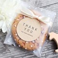 Miniatyrbillede 1 af 3: 100 stk/parti Translucent Dot Plastik Biscuit Emballagepose