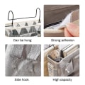 Miniatyrbillede 2 af 3: Hængende Opbevaringspose til Sengen, Lomme Opbevaringspose, Garderobe Organizer, Canvas Soveværelse, Badeværelse, Magasin Opbevaring, Organizer Pose Ns2