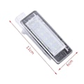 Miniatyrbillede 2 af 5: Bil LED Nummerpladelys Lampe Til Espace Mk4 Scenic Mk2