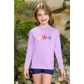 Miniatyrbilde 2 av 5: Jente UV-beskyttende rashguard med lange ermer, hurtigtørkende rashguard, 3-12 år