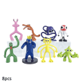 Miniatyrbillede 1 af 5: 8 stk./sæt Rainbow Friends figurer sæt hjem dekoration børn Halloween jul fødselsdag kage topper ornamenter gaver