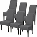 Miniatyrbild 1 av 5: 6-pack tvättbara universal stolsöverdrag i stretchmikrofiber