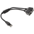 Pikkukuva 3 / 3: 1 kpl Rj45 Ethernet-kaapeliadapteri Splitter 1 uros 2 naarasta