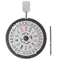 Miniatyrbillede 1 af 5: Nh36 Nh36a Bevægelse 3 Cifret Dobbelt Kalender Automatisk Mekanik