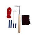 Pikkukuva 1 / 5: Ammattimainen kannettava vaunu Jujube Piano Tuner Tuner Mute Kit Tool Box Piano Tuning Rod Tool Kit