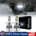 Miniatyrbilde 1 av 5: For Ski-doo Snowmobile Led Headlight 9003 H4 Bulb High/low D