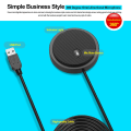 Miniatyrbillede 5 af 5: Um02 Usb Omni-retningsmikrofon til møder, forretningskonferencer, computer, stationær, bærbar pc, stemmechat, videospil, live-udsendelse