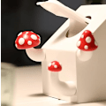 Pikkukuva 4 / 5: 3 kpl hartsijääkaappimagneetti punainen sieni jääkaappimagneetti kasvi jääkaappi round pointed long mushroom