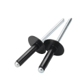 Miniatyrbilde 4 av 5: Store åpning hatteriveter aluminium blindriveter trekkriveter store hatteriveter sentrert langs flatt hode, hvit aluminium m3.2*12
