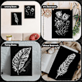 Miniatyrbild 3 av 5: 67 st Scratch Paper Art Set Barn Vuxna Scratchboard Hantverk Kit 50 Ark 21,6 x 27,9 cm A4 Svart Belagt Scratch Paper