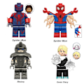 Miniatyrbillede 3 af 5: 14 stk. Spiderman Minifigurer Byggeklodser Actionfigurer Sæt