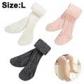 Miniatyrbilde 1 av 5: 3-pak babytights tykke småbarnsjenter gutt leggings sømløs kabelstrikk