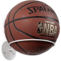 Miniatyrbilde 2 av 5: Veggmontert Ball Oppbevaring Sportsball Holder Stativ Display Oppbevaring Stål white