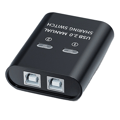 2 Port Manuel USB-switch U-disk-printerenhed To computere Deler 2 i 1