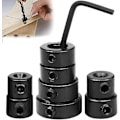 Miniatyrbillede 1 af 5: Bor Dybde Stop 8 Stk Dybde Stop Bor Bit Positioner Ring Krave Ring Positioner Med Hex Nøgle Til Bor Bits Konsekvent Boring-3-16mm