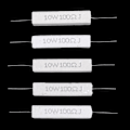 Pikkukuva 2 / 5: 5 kpl 10W Watt 100 Ohm 5% Aksiaaliset lanka-vastukset