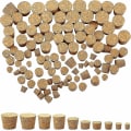Miniatyrbild 1 av 4: 100-pack avsmalnande korkproppar i trä för vinflaskor