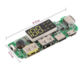 Miniatyrbillede 2 af 5: 4 stk. 18650 opladningskort Dual Usb 5v 2.4a Mobil Bank Modul 186 50 Lithium Batteri Opladerkort