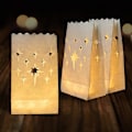 Miniatyrbilde 5 av 5: 50 stk. Flammebestandige Lysposer, Stjerne Design Lyslykter for Bryllup, Fest