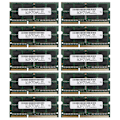 Miniatyrbilde 1 av 5: 10x DDR3 2GB Bærbar Minne RAM 2Rx8 PC3-8500S 1066MHz 204-pin 1.5V Bærbar RAM