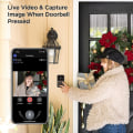 Miniatyrbild 4 av 5: Wifi dörrkamera Chime Tvåvägs ljud Intercom Nattvision W