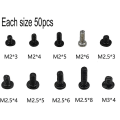 Miniatyrbilde 3 av 5: 1000 stk M2 M2.5 M3 Laptop Notebook Datamaskin Skruesett for Gateway Acer