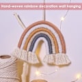 Miniatyrbild 3 av 5: Handvävd regnbågsmatta för väggdekoration i flickrum