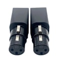 Miniatyrbilde 3 av 5: 4 stk. RJ45-kontakt RJ45 Ethernet til 3-pinners XLR-adapter 3-pinners XLR-adapter for lydvideo hun
