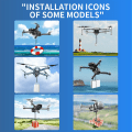 Miniatyrbillede 5 af 5: Drone med kamera Universal Rc Drone Airdrop til Drone Payload Delivery Device Fiskeri Release System Bryllupsscene, Søge- og redningsværktøj (1,6 pund Ca