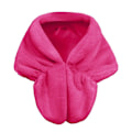 Miniatyrbillede 4 af 5: Vinter Elegant Dame Imiteret Pels Kappe Brude Imiteret Pels Frakke Kvinder Bryllup Sjal Aften Fest Wraps Slim Pels Skulder Kapper BWW L