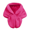Miniatyrbillede 4 af 5: Vinter Elegant Dame Imiteret Pels Kappe Brude Imiteret Pels Frakke Kvinder Bryllup Sjal Aften Fest Wraps Slim Pels Skulder Kapper BWW S