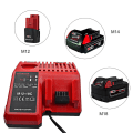 Miniatyrbillede 1 af 5: Erstat M12-18fc opladere Milwaukee lithium batteri M12-18C dobbelt oplader li-ion batterier adaptere 12V/14.4V/18V